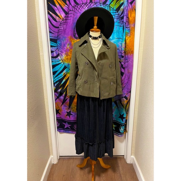 🌈 Lovely modern button pea coat - Picture 11 of 13